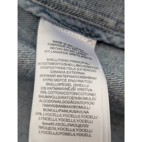 Lauren Ralph Lauren Denim Officer’s Jacket Women’s Size 12 Indigo Wash Blue - Picture 10 of 10